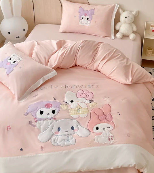 Cartoon Printed Bedding Set