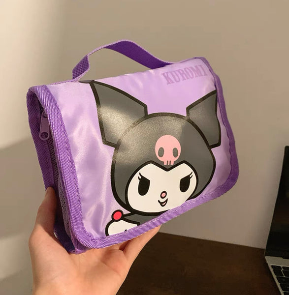 Cute Cartoon Folding Make Up Bag