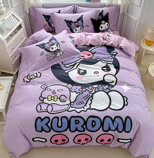 Cute Kuromi Bedding Set