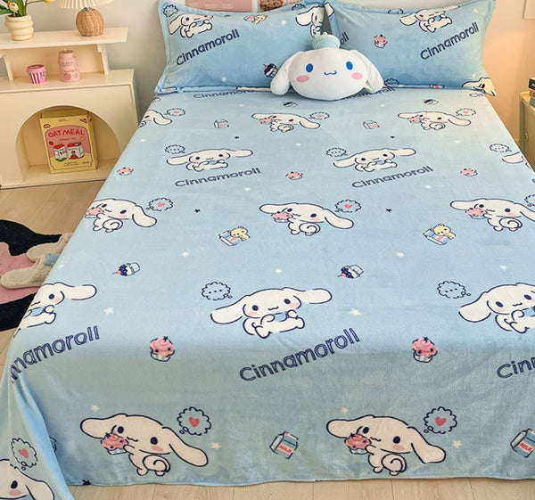 Kawaii Printed Sheet And Pillowcase