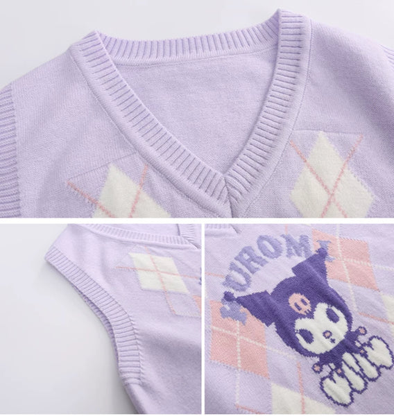 Cute Kuromi Three Piece Suit For Children