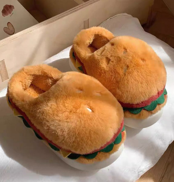 Cute Hamburger Slippers