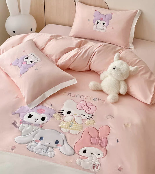Cartoon Printed Bedding Set
