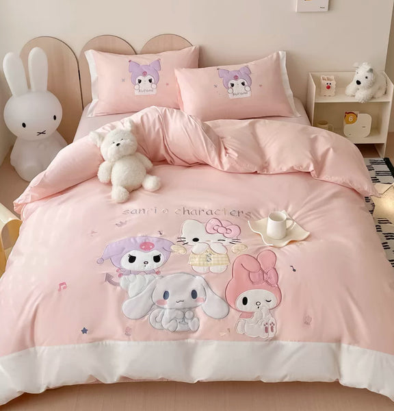 Cartoon Printed Bedding Set