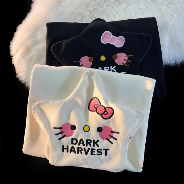 Cute Star Kitty Bag Hoodie