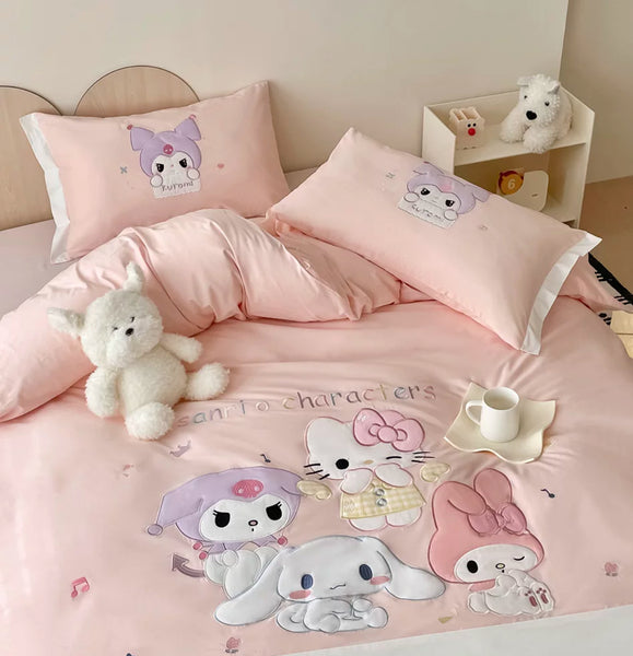 Cartoon Printed Bedding Set