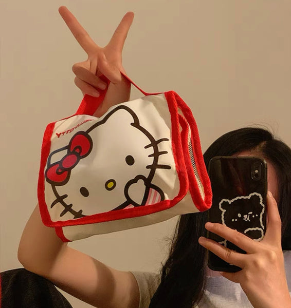 Cute Cartoon Folding Make Up Bag