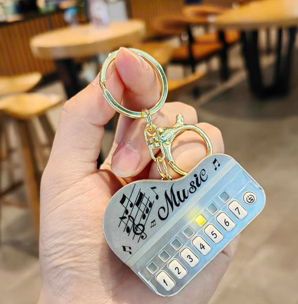 Cute Piano Key Chain