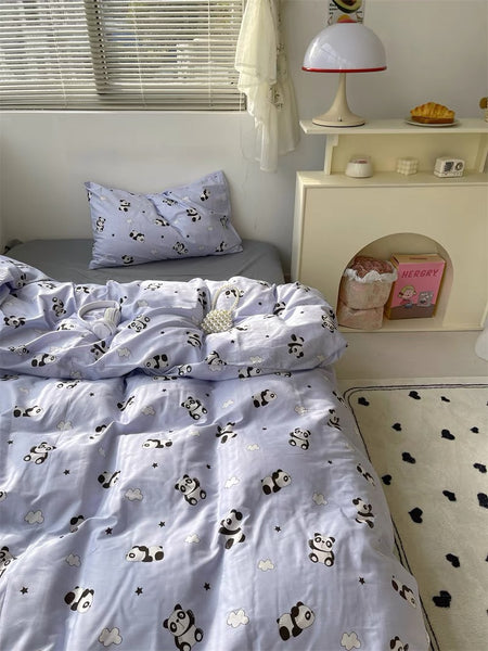 Cute Panda Bedding Set