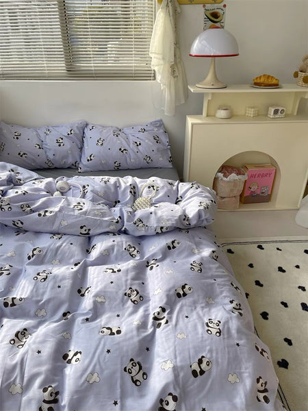 Cute Panda Bedding Set