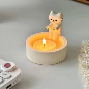 Kawaii Cat Aromatherapy Candle Holder