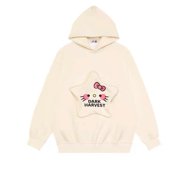 Cute Star Kitty Bag Hoodie