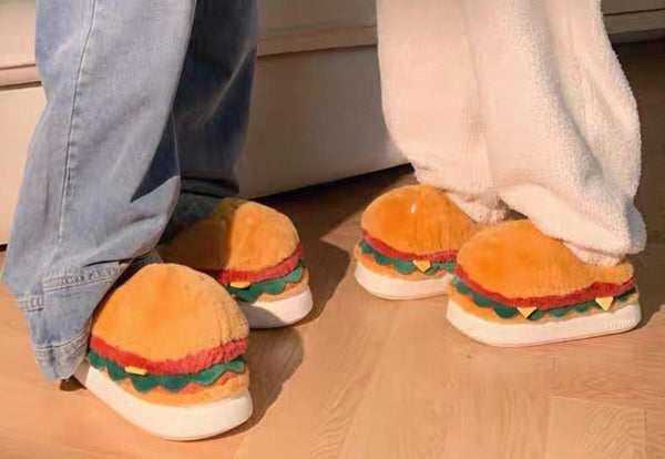 Cute Hamburger Slippers