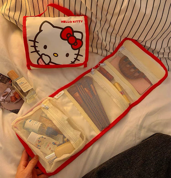 Cute Cartoon Folding Make Up Bag