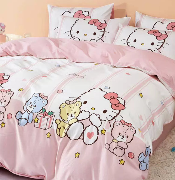 Kawaii Kitty Bedding Set