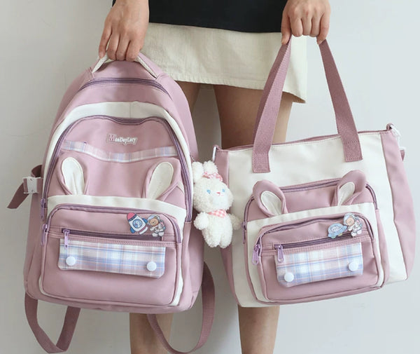 Harajuku Style Backpack Set