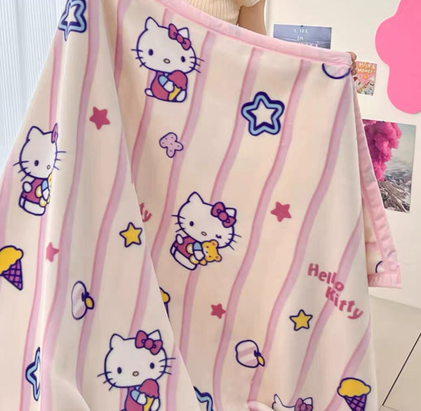 Soft Kawaii Cartoon Blanket