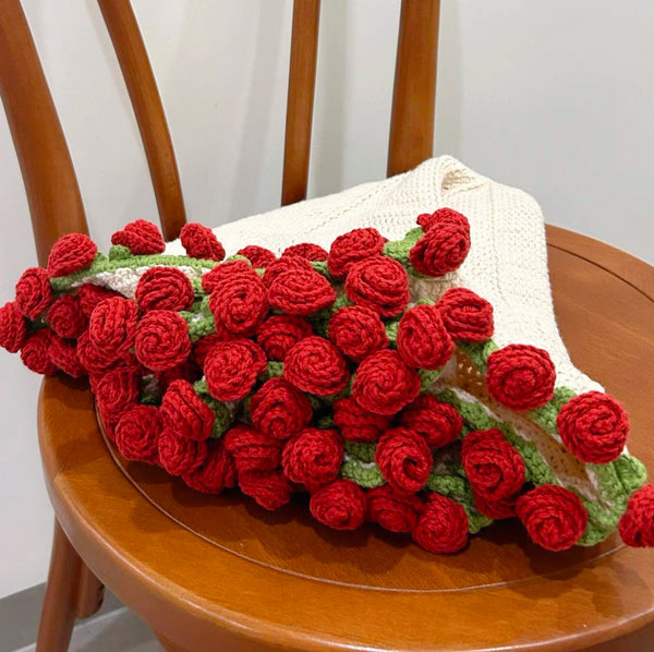 Sweet Rose Handmade Blanket