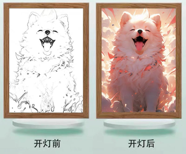 Kawaii Dog Picture Lamp