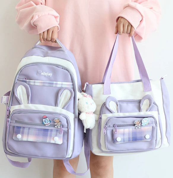 Harajuku Style Backpack Set