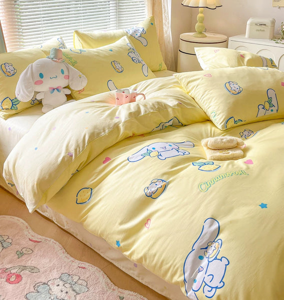 Lemon Cinnamoroll Bedding Set