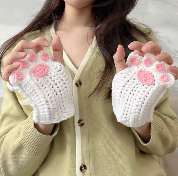 Kawaii Paw Handmade Gloves