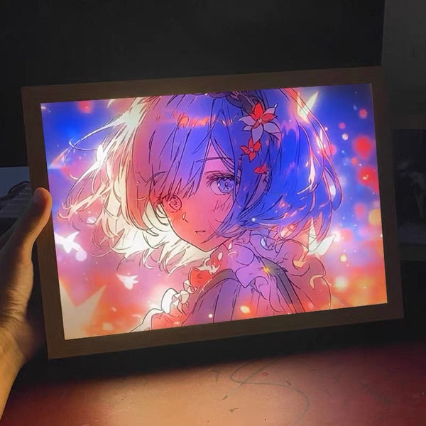 Kawaii Anime Girl Picture Lamp