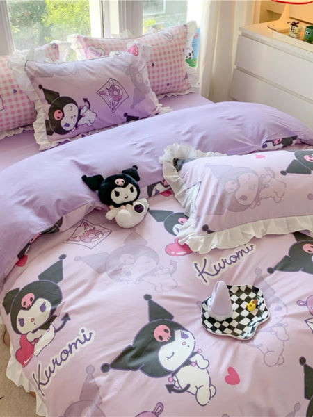 Cute Kuromi Bedding Set
