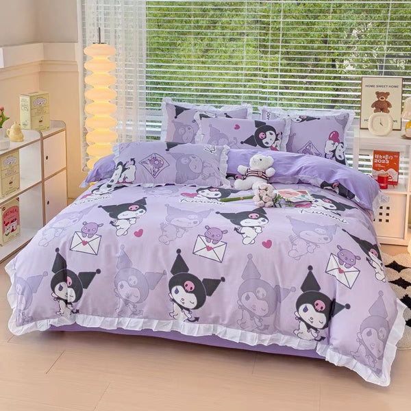 Cute Kuromi Bedding Set