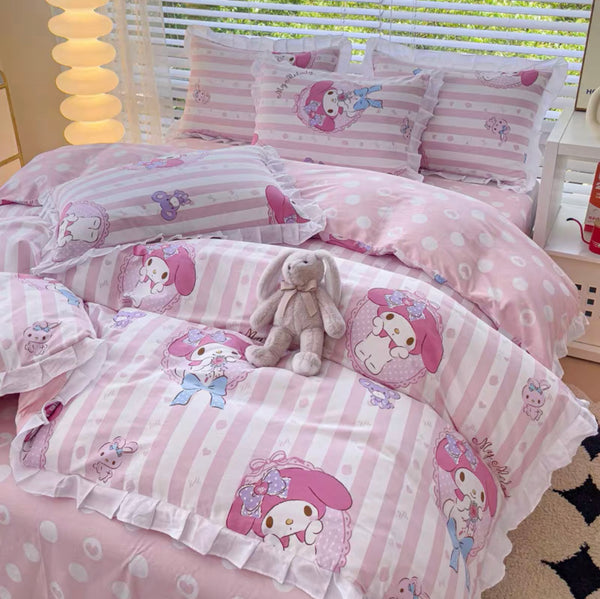 Cute Kuromi Bedding Set