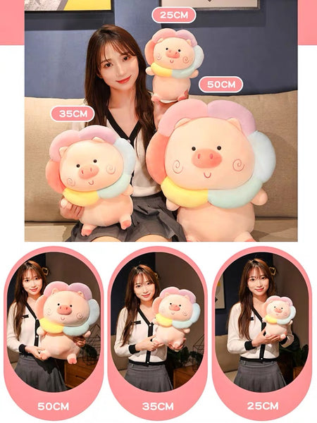 Rainbow Pig Plush Toy