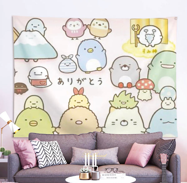 Kawaii Animals Bedside Cloth