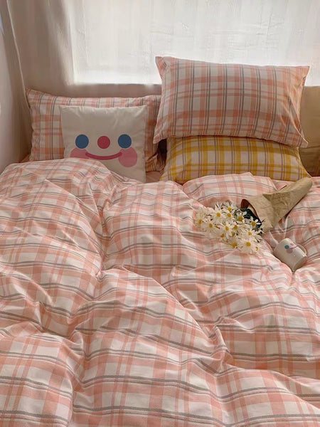 Sweet Plaid Bedding Set