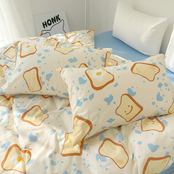Cute Bread Bedding Set