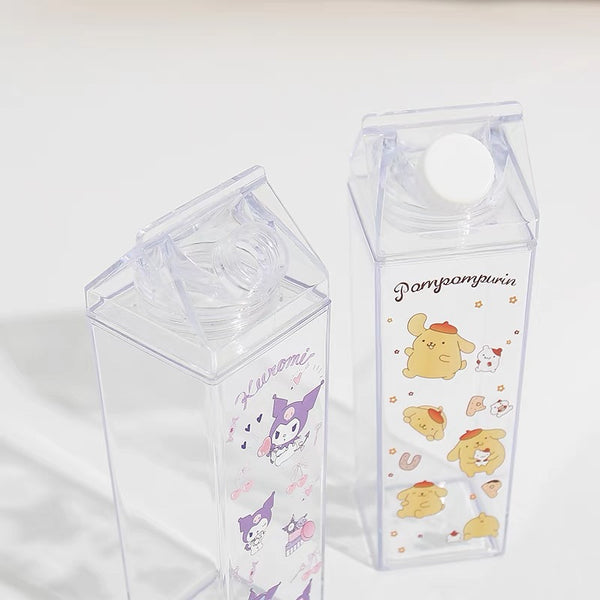 Cartoon Printed Milk Bottle