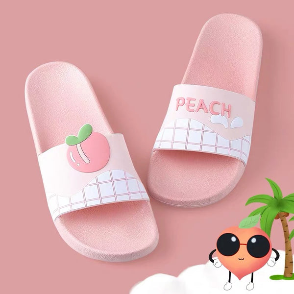 Kawaii Peach Slippers