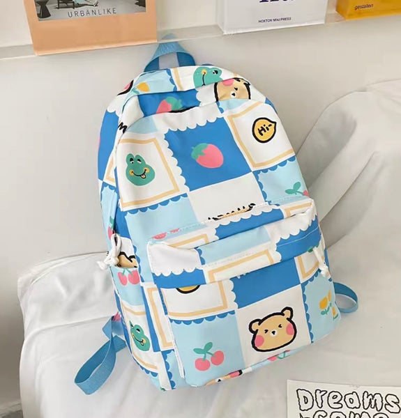 Kawaii Printed Backpack