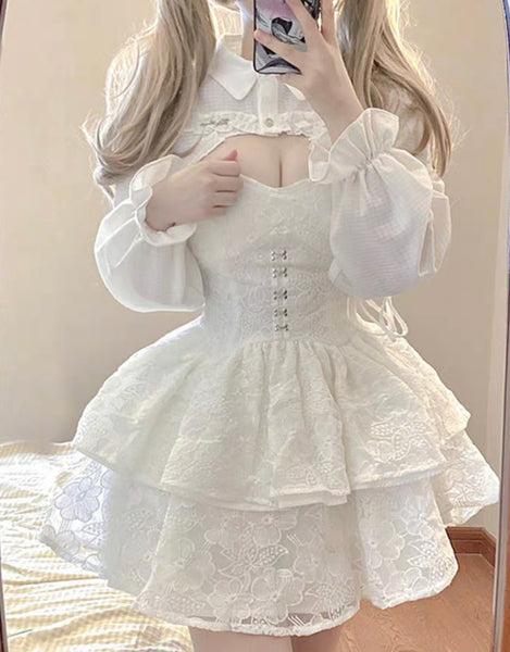 Cute Style Dress Suit