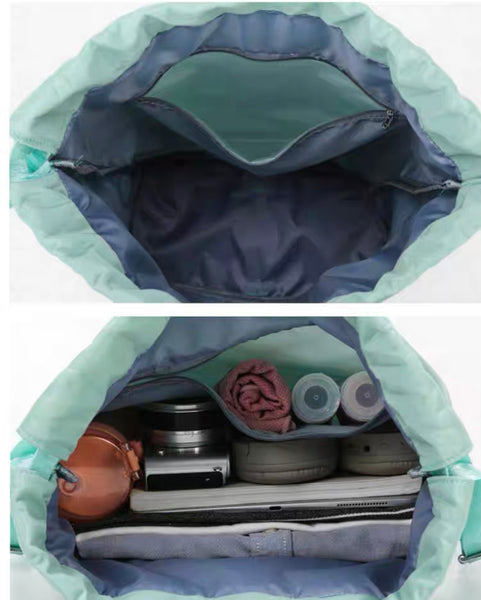 Flower Embroidery Foldable Backpack