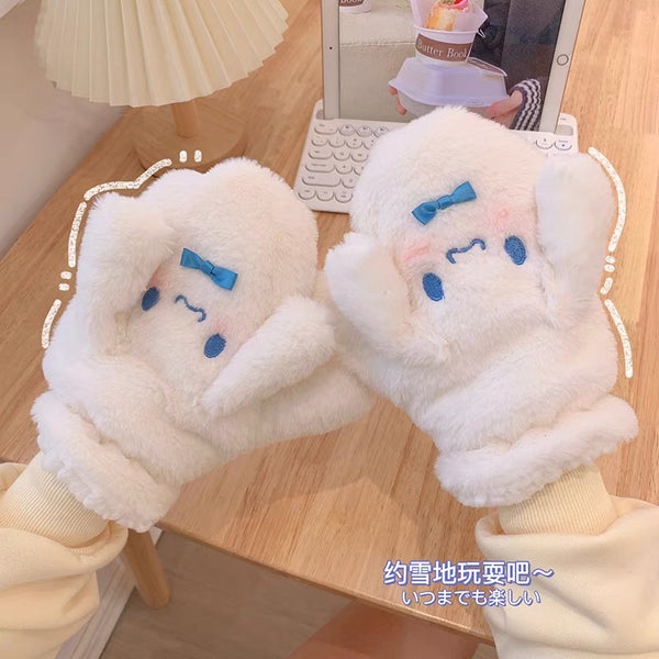 Cute Cinnamoroll Scarf & Gloves