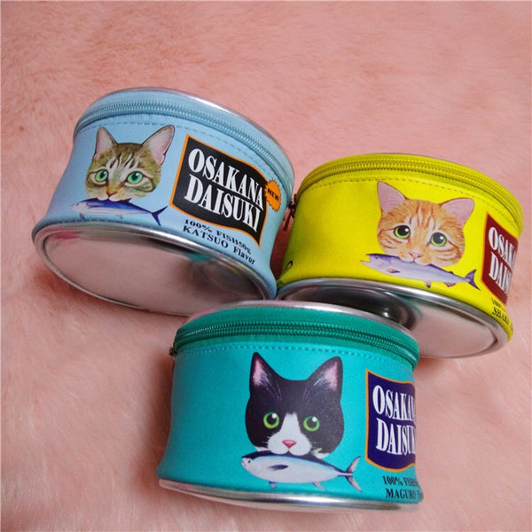 Canned Fish Makeup Bag