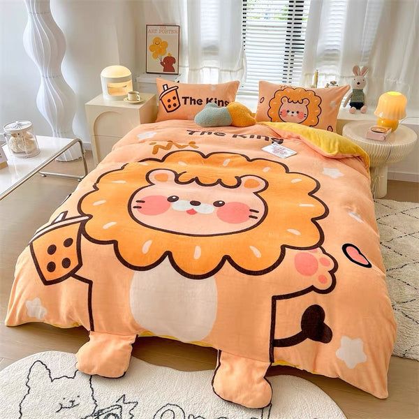 Kawaii Animal Bedding Set