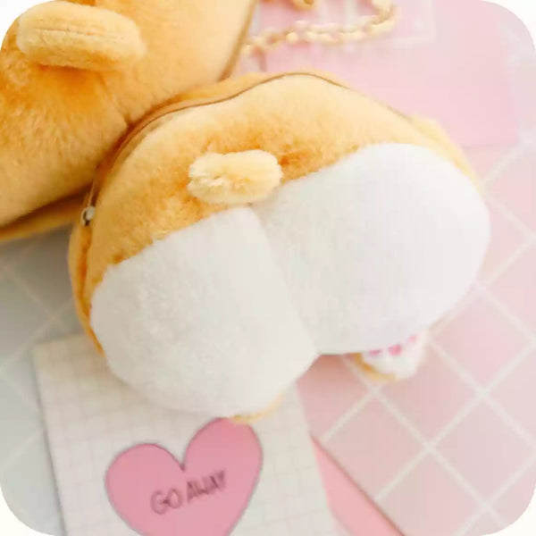 Corgi Ass Bag And Coin Purse