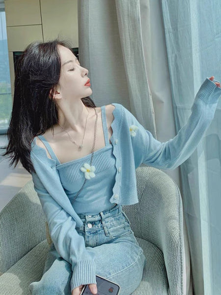 Cute Style Sweater Suit