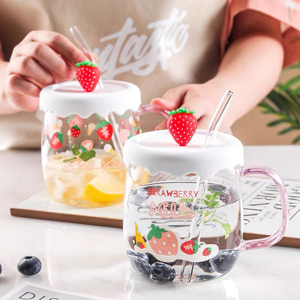 Cute Strawberry Drinking Cup