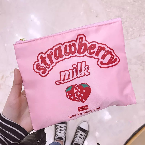 Cute Strawberry Make Up Bag