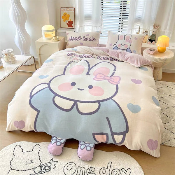 Kawaii Animal Bedding Set
