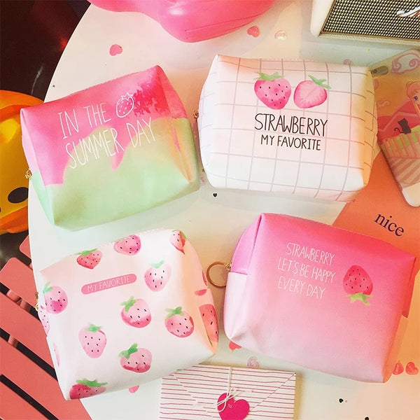 Strawberry Cosmetic Bag