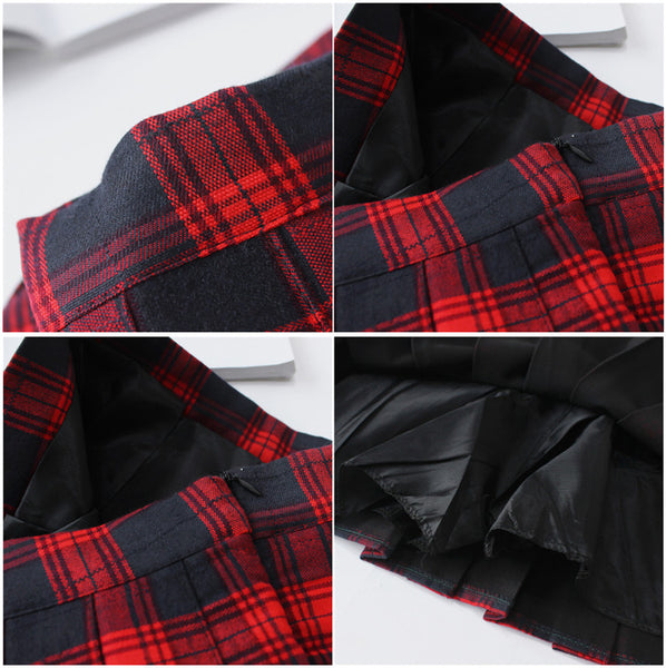 Preppy Style Plaid Skirt