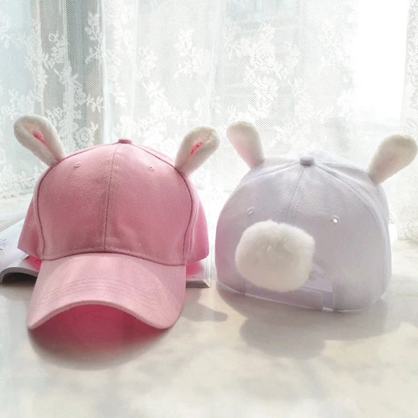 Soft Cute Rabbit Ears Cap